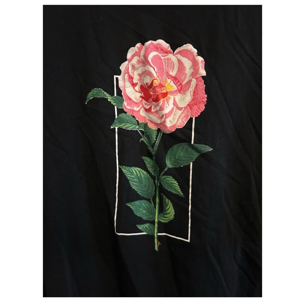 SHAWN MENDES X H&M 2019 The Tour Rose Graphic Tee Sz M Concert Merch Band Fan - Picture 4 of 16